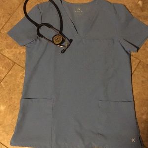 Powder blue scrubs set